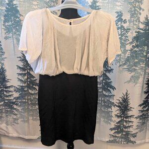 Black & White Tiered Dress by Poetry